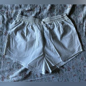Weekday white cotton shorts